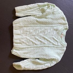 aeropostale mint cable knit sweater. size small. worn a couple of times.
